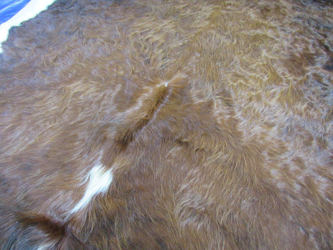 Long Hair Hereford Cowhide Rug - Size: 7.2x7.5 feet M-1597