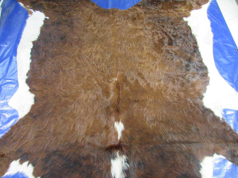 Long Hair Hereford Cowhide Rug - Size: 7.2x7.5 feet M-1597