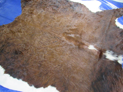 Long Hair Hereford Cowhide Rug - Size: 7.2x7.5 feet M-1597