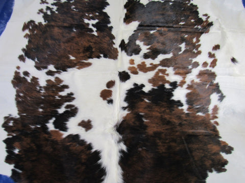 Tricolor Speckled Cowhide Rug - Size: 7x6.5 feet K-342