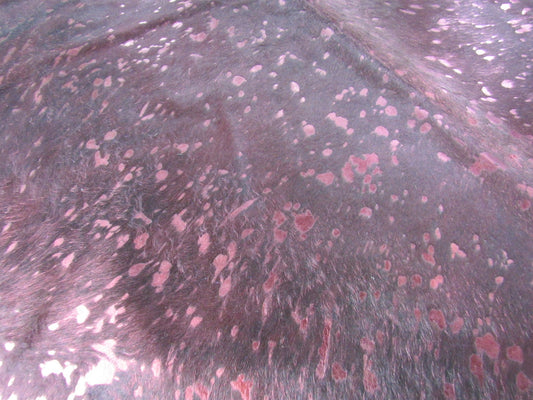 Purple Metallic Cowhide Rug Size: 7x7 feet M-1062