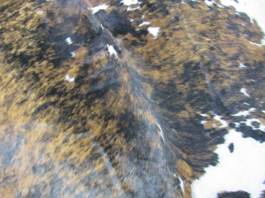 Magnifique tapis en peau de vache tricolore (un patch) Taille : 8x7 pieds C-1835