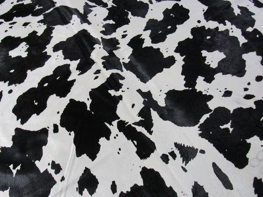 Spotted Cow Print Cowhide Rug - Size: 7 1/2x6 3/4 feet C-1624