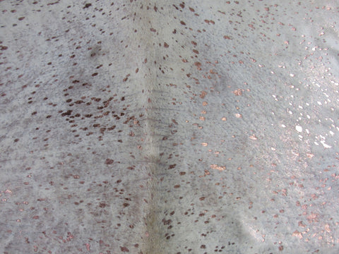 Rose Gold Cowhide Rug - Size: 8x7 feet K-189a