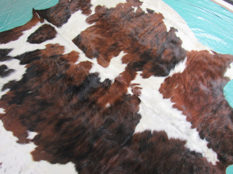 Tricolor Cowhide Rug Size: 5 1/4x6 feet K-222a