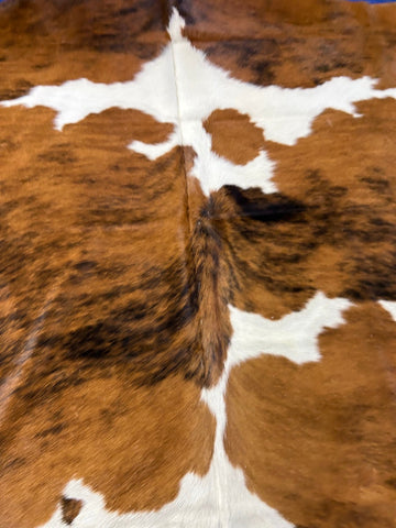 Tricolor Cowhide Rug (mainly light tones) Size: 7.2x7 feet C-1905