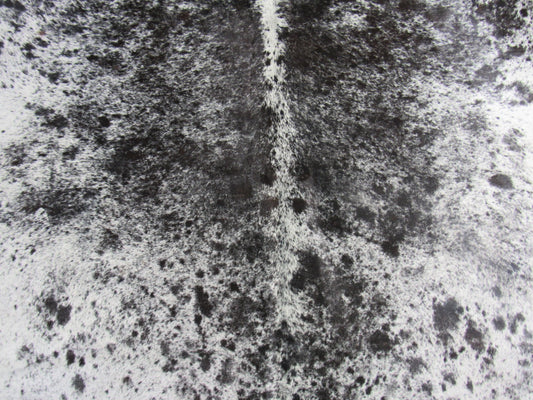 Salt & Pepper Brown-Black and White Cowhide Rug - Size: 7.2x6.5 feet O-1059