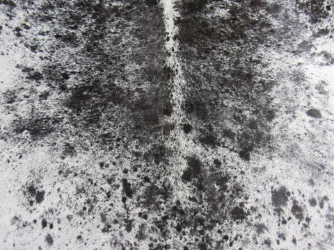 Salt & Pepper Brown-Black and White Cowhide Rug - Size: 7.2x6.5 feet O-1059