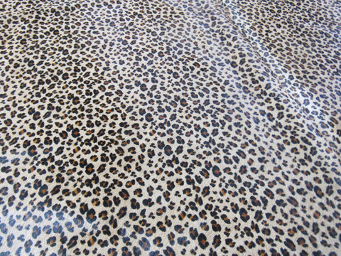 Leopard Print Cowhide Rug - Size: 7' x 7' - A-1664