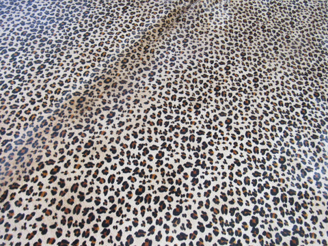 Leopard Print Cowhide Rug - Size: 7' x 7' - A-1664