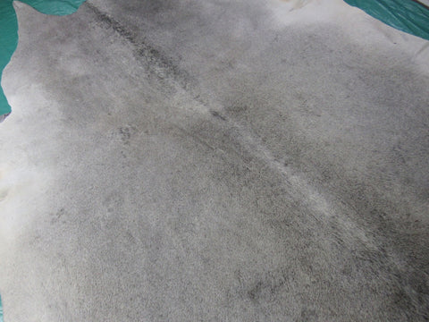 Natural Medium Grey Cowhide Rug Size: 8x6.2 feet M-1175