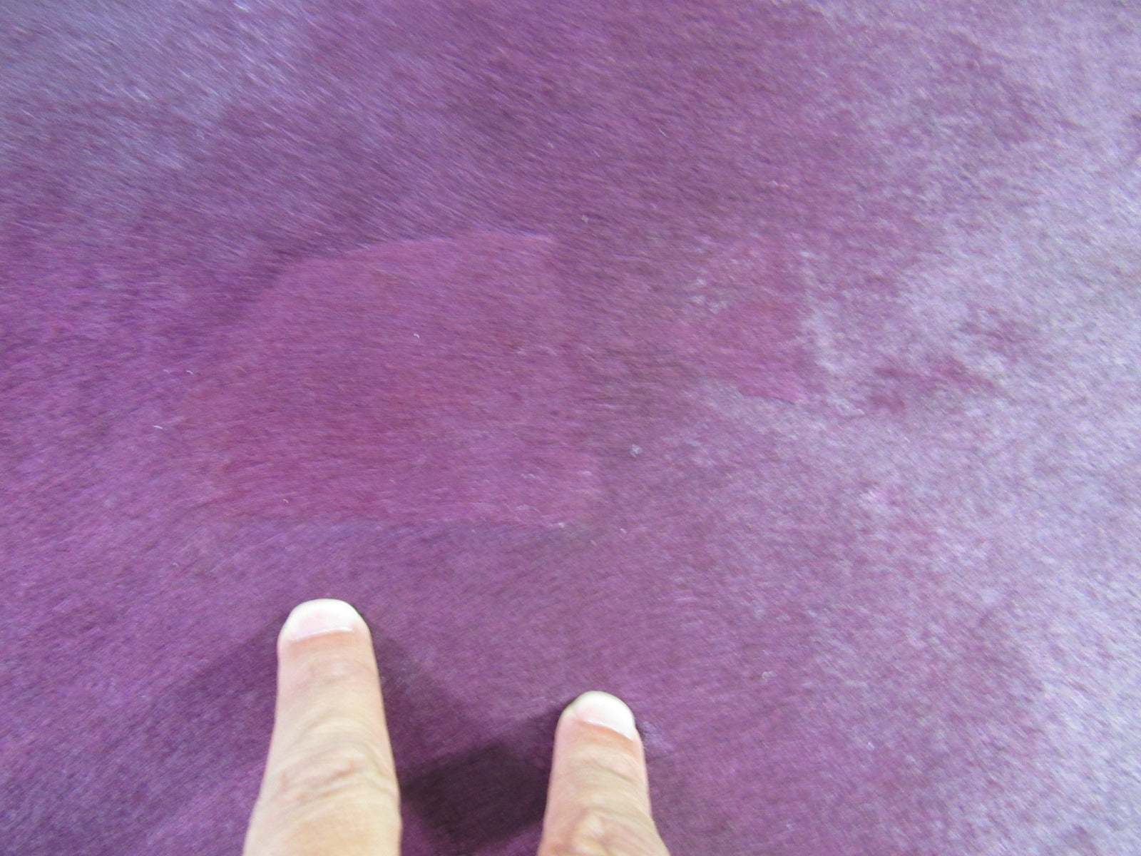 Dyed Purple Cowhide Rug - Size: 6.5' x 6.2' M-1176