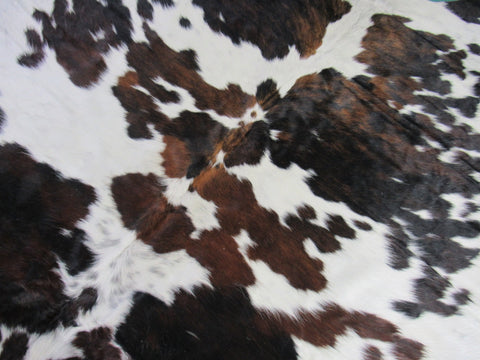 Tricolor Cowhide Rug (nice) Size: 6.5x7 feet M-1181