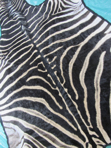 Felted Zebra Skin # 113 (beautiful and unique, tail is around 37", super nice quality) Size: 8x7 feet