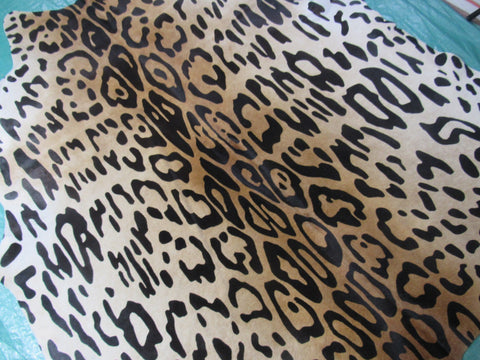 Jaguar Print Cowhide Rug (1 patch) Size: 7x6 feet C-1641