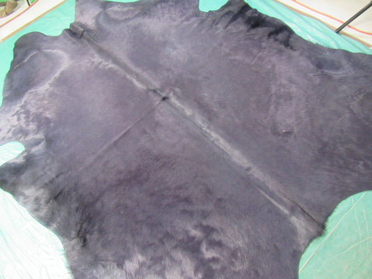 Dyed Purple Cowhide Rug - Size: 8' x 7' C-1650