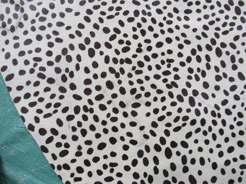 Cheetah Print Cowhide Rug (has a line down the middle/ 1 stitch) Size: 7x5.2 feet M-1210