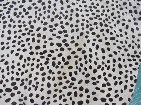 Cheetah Print Cowhide Rug (has a line down the middle/ 1 stitch) Size: 7x5.2 feet M-1210