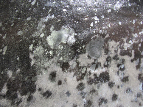 Brown and White Silver Cowhide Rug Size: 7' X 6' Brown/Silver Acid Washed Cowhide Rug K-113