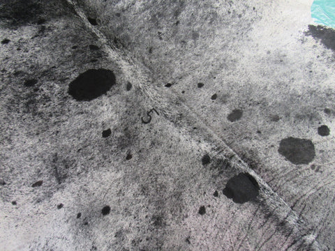 Speckled Cowhide Rug Size: HUGE 9' X 7' Black/White Cowhide Rug K-205