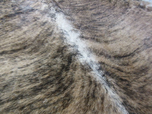 Medium Brindle Cowhide Rug Size: 7' X 7' Beige/Brown Brindle Cowhide Rug K-214