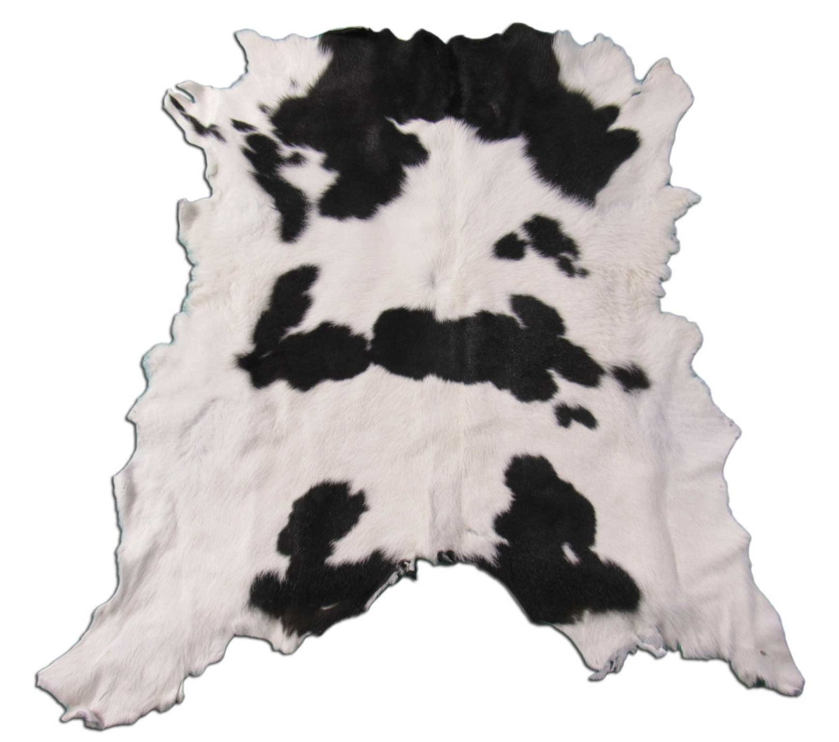 Black & White Calf Skin (longish hair) Size: 40x39" K-216a