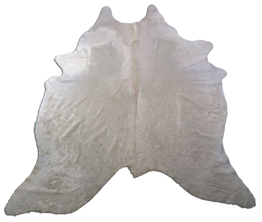 Cream Cowhide Rug Size: 7 1/4' X 6' Beige/White Cowhide Rug K-238