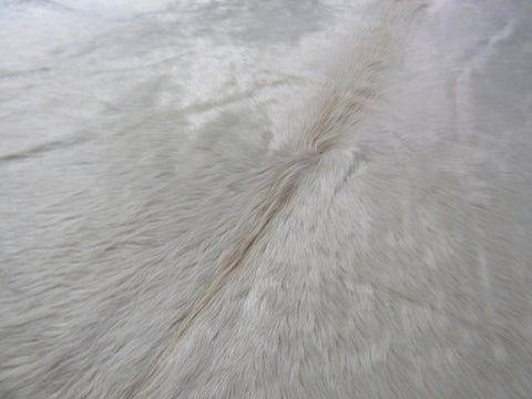 Cream Cowhide Rug Size: 7 1/4' X 6' Beige/White Cowhide Rug K-238