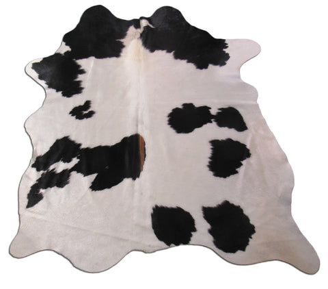 Spotted Cowhide Rug Size: 5 1/4' X 4 1/2' Black/White Cowhide Rug K-243