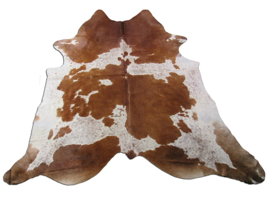 Speckled Cowhide Rug Size: 7 1/4' X 7 1/4' Brown/White Cowhide Rug K-247
