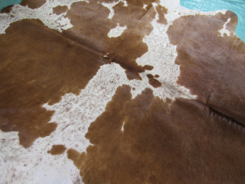 Speckled Cowhide Rug Size: 7 1/4' X 7 1/4' Brown/White Cowhide Rug K-247
