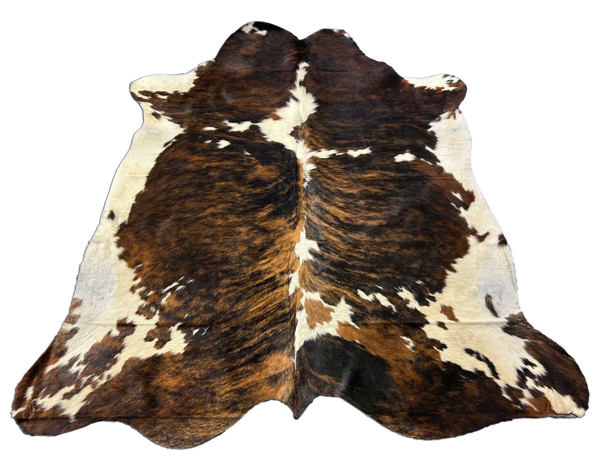 Tricolor Speckled Cowhide Rug - Size: 6.2x6.2 feet K-265