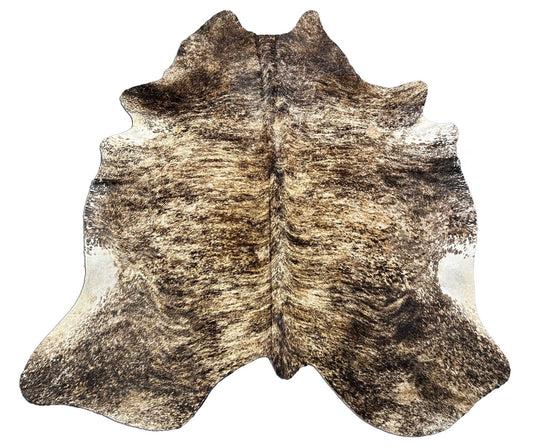 Brown Brindle Cowhide Rug - Size: 7.7x6.2 feet K-266