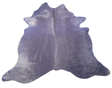 Dyed Purple Cowhide Rug - Size: 7.7x7 feet K-272