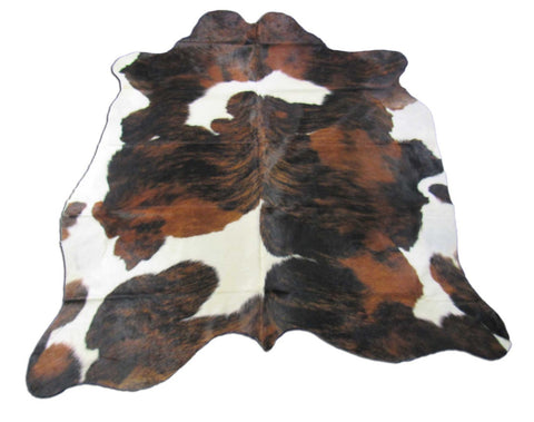 Spotted Tricolor Cowhide Rug - Size: 6.5x6 feet K-277