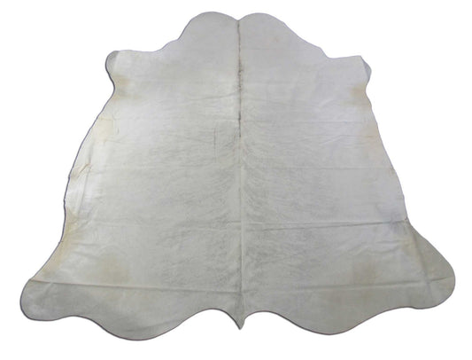 Light Grey Brindle Cowhide Rug - Size: 7.5x6.7 feet K-295