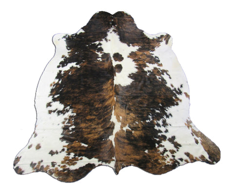 Tricolor Speckled Cowhide Rug - Size: 7x6 feet K-313