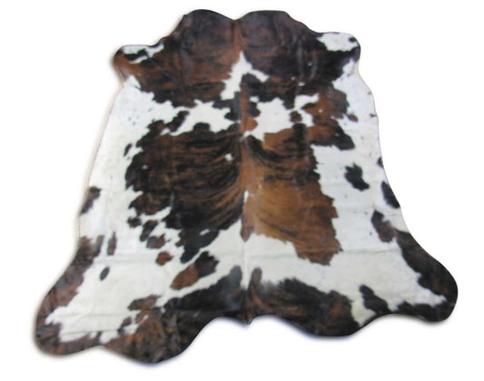 Tricolor Speckled Cowhide Rug - Size: 6.7x6 feet K-317