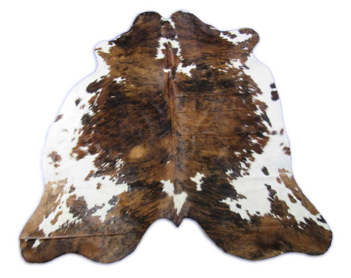 Tricolor Speckled Cowhide Rug - Size: 7.2x6.5 feet K-324