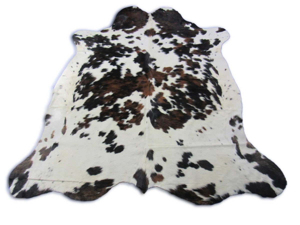 Tricolor Speckled Cowhide Rug - Size: 6x6 feet K-334