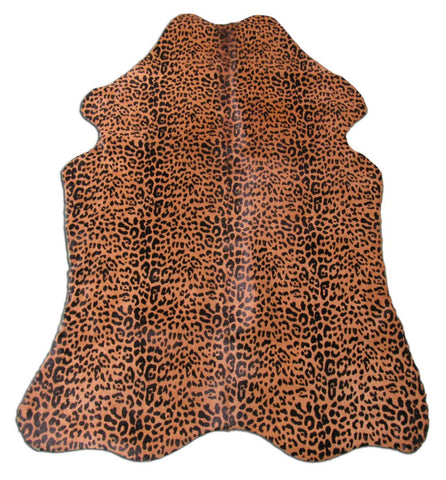 Leopard Print Mini Cow Skin Size 40" X 30" Leopard Baby Cowhide