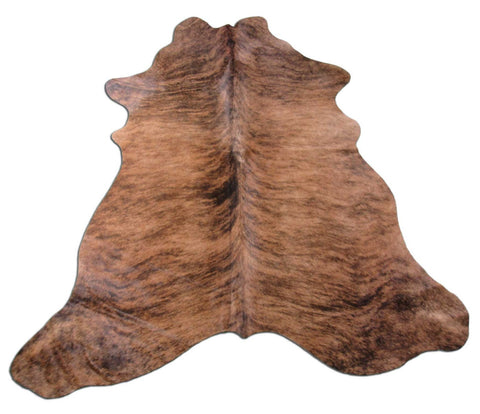 Medium Brindle Cowhide Rug (quite narrow) Size: 6 3/4x5 3/4 feet M-1081