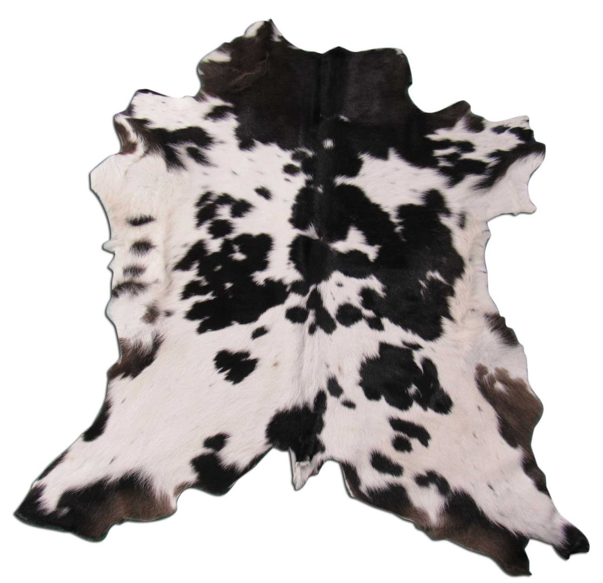 Spotted Calf Skin (dark brown/ almost black and white) Size: 44x40" M-1163