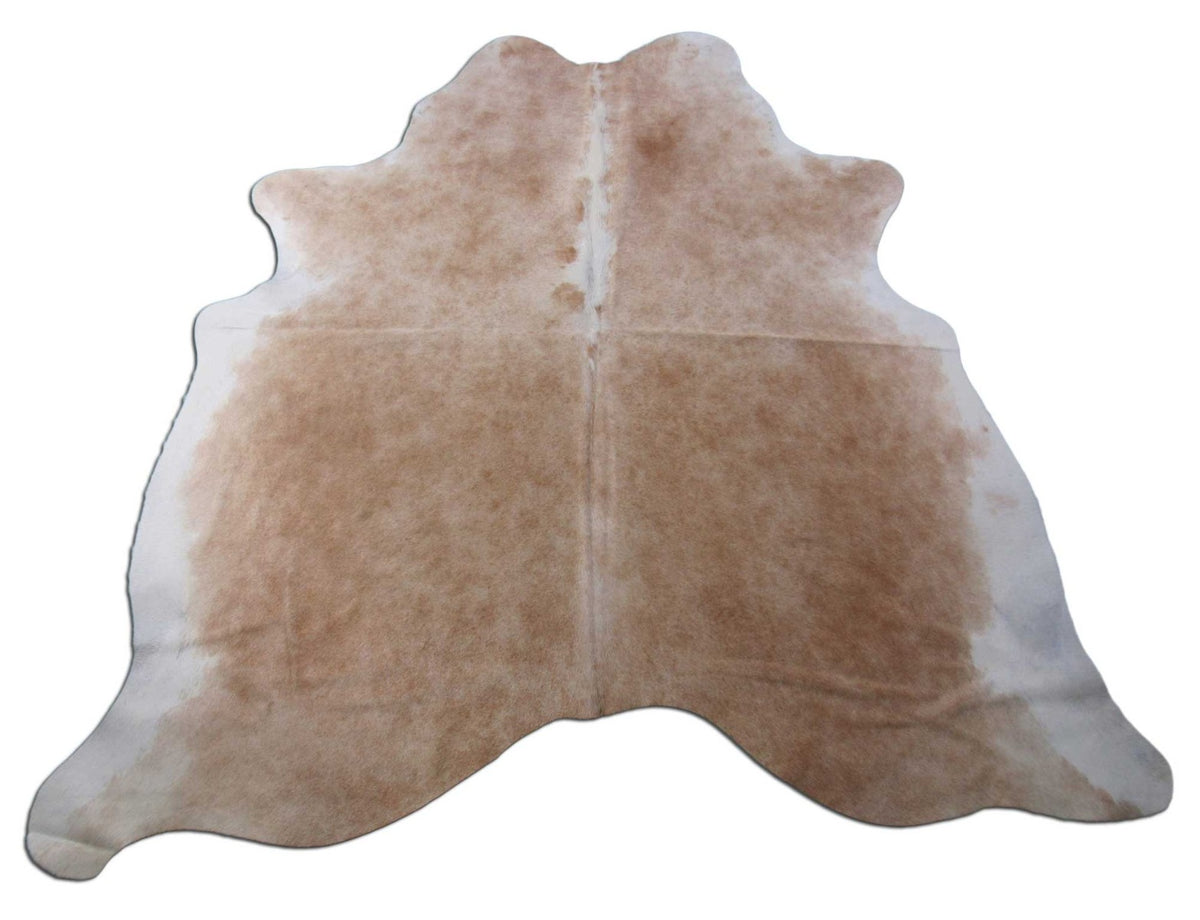 Palomino Cowhide Rug (white belly and spine) Size: 6x6 feet M-1173