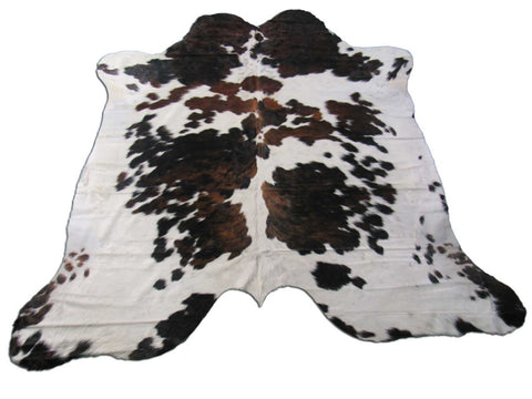 Tricolor Cowhide Rug (nice) Size: 6.5x7 feet M-1181