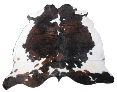 Tricolor Cowhide Rug Size: 7.5x7 feet M-1196