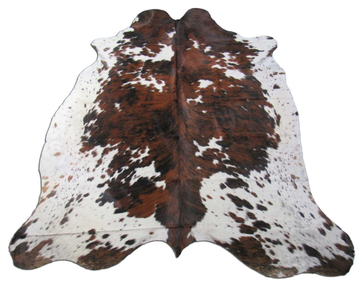 Tricolor Cowhide Rug Size: 7.7x6.7 feet M-1197