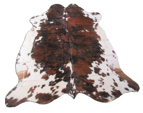 Tricolor Cowhide Rug Size: 6.5x6 feet M-1198