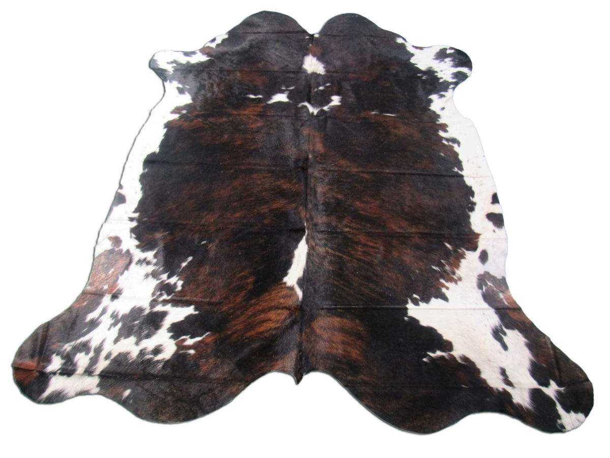 Tricolor Cowhide Rug (a couple of stitches) Size: 7x7 feet M-1204