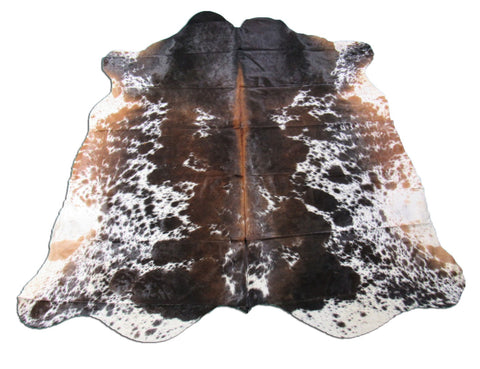 Tricolor Speckled Cowhide Rug Size: 7x7 feet M-1264